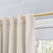 Velvet Rod Pocket w/Back Tabs Patio Panel w/Blackout Lining