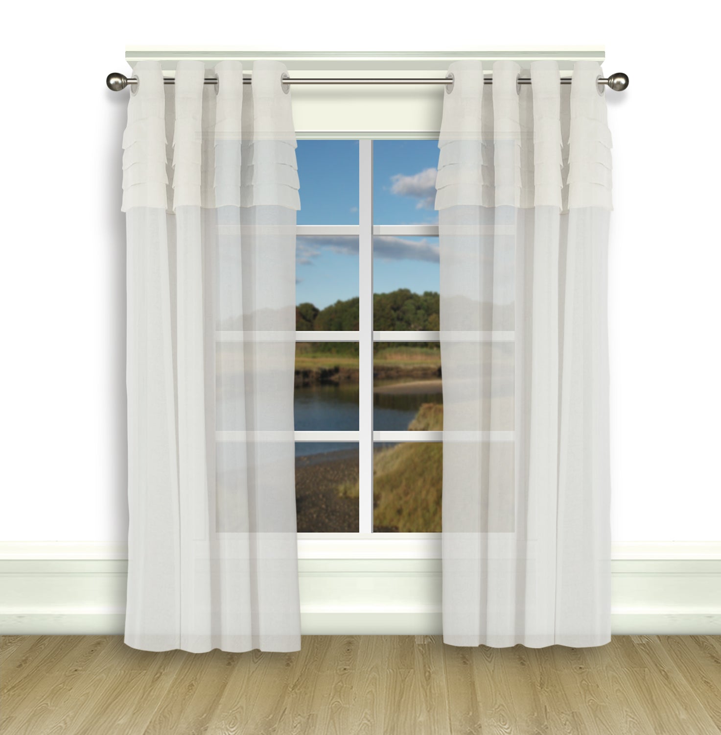 Geneva Pleated Grommet Panel