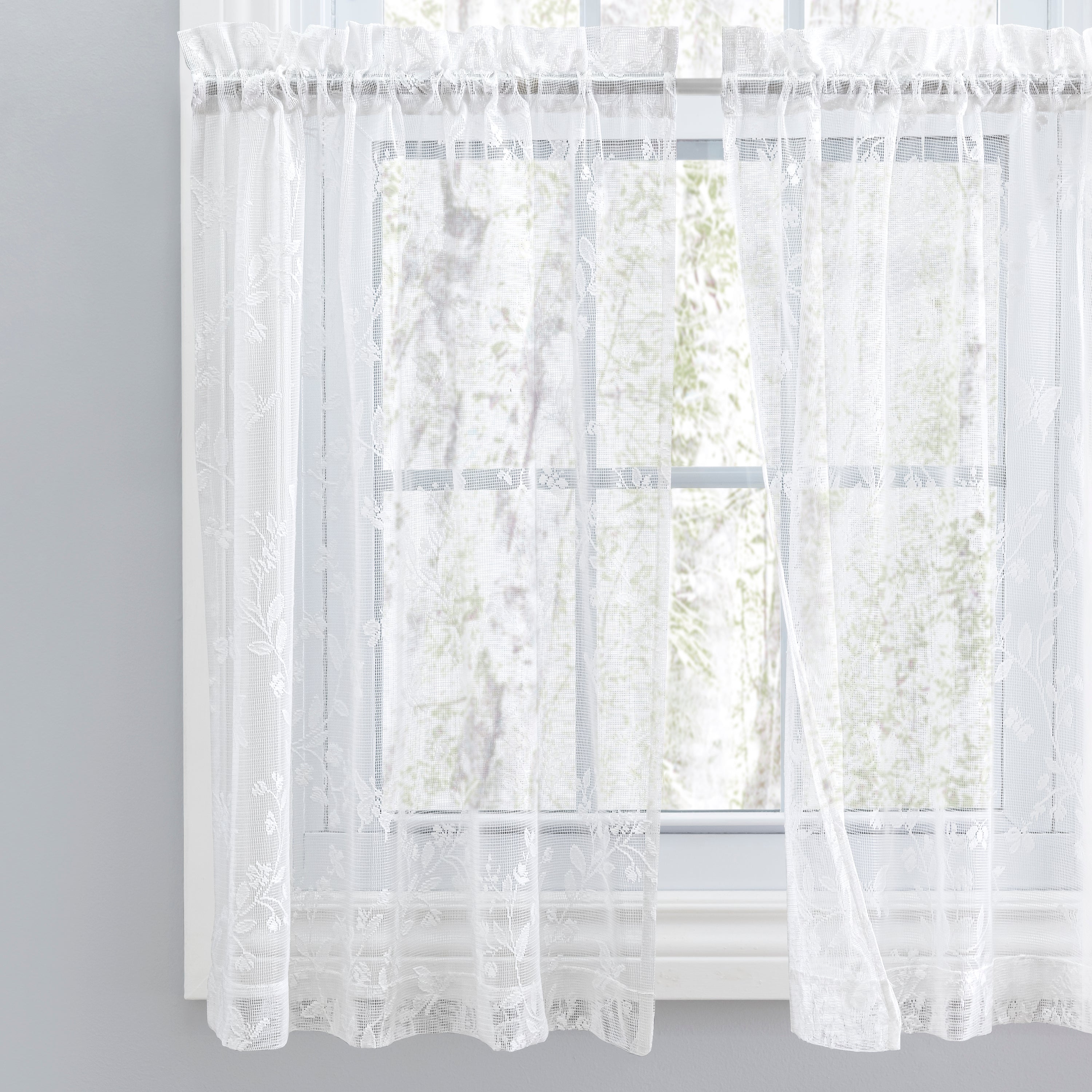 Isabella Lace Rod Pocket Tier Pair