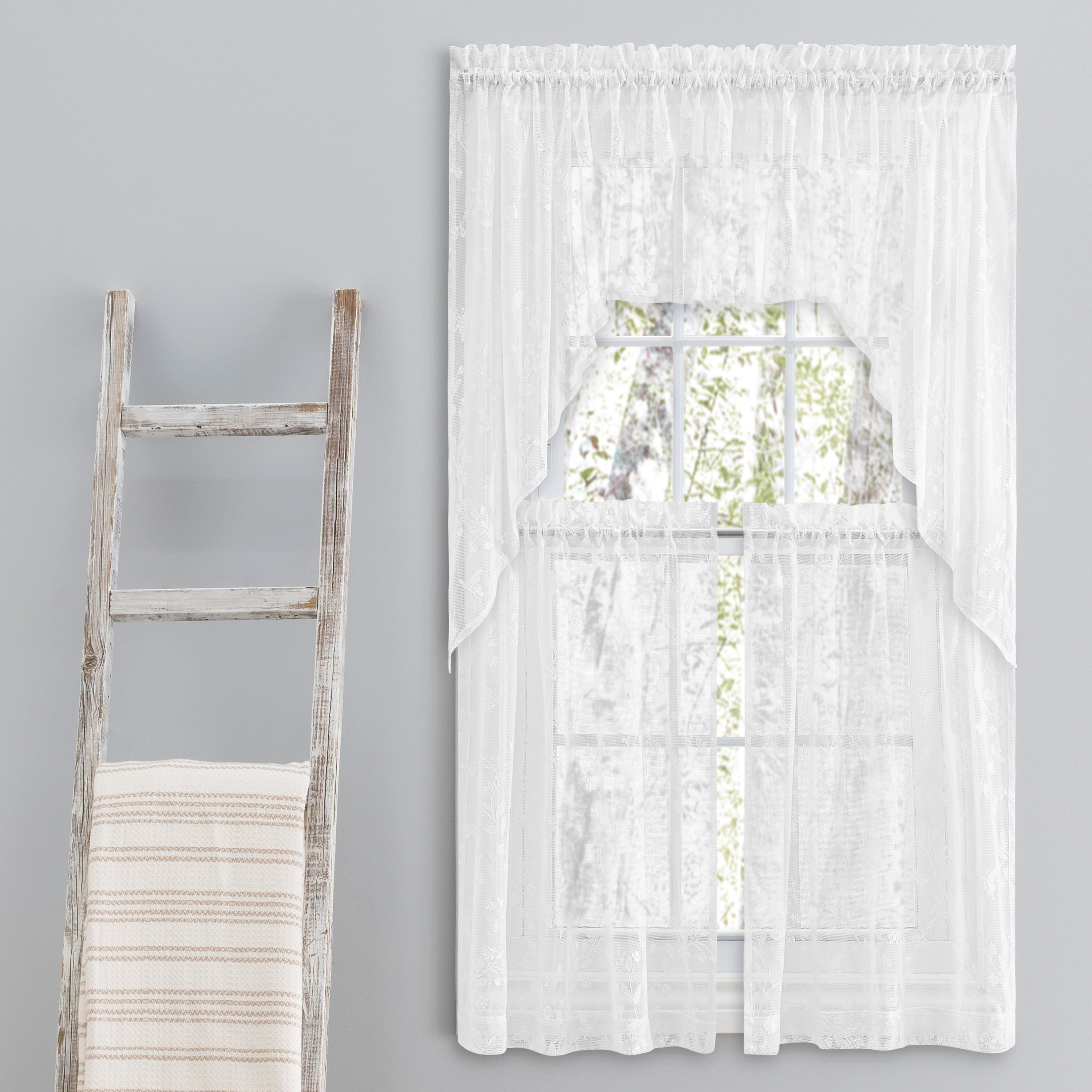 Isabella Lace Rod Pocket Tier Pair