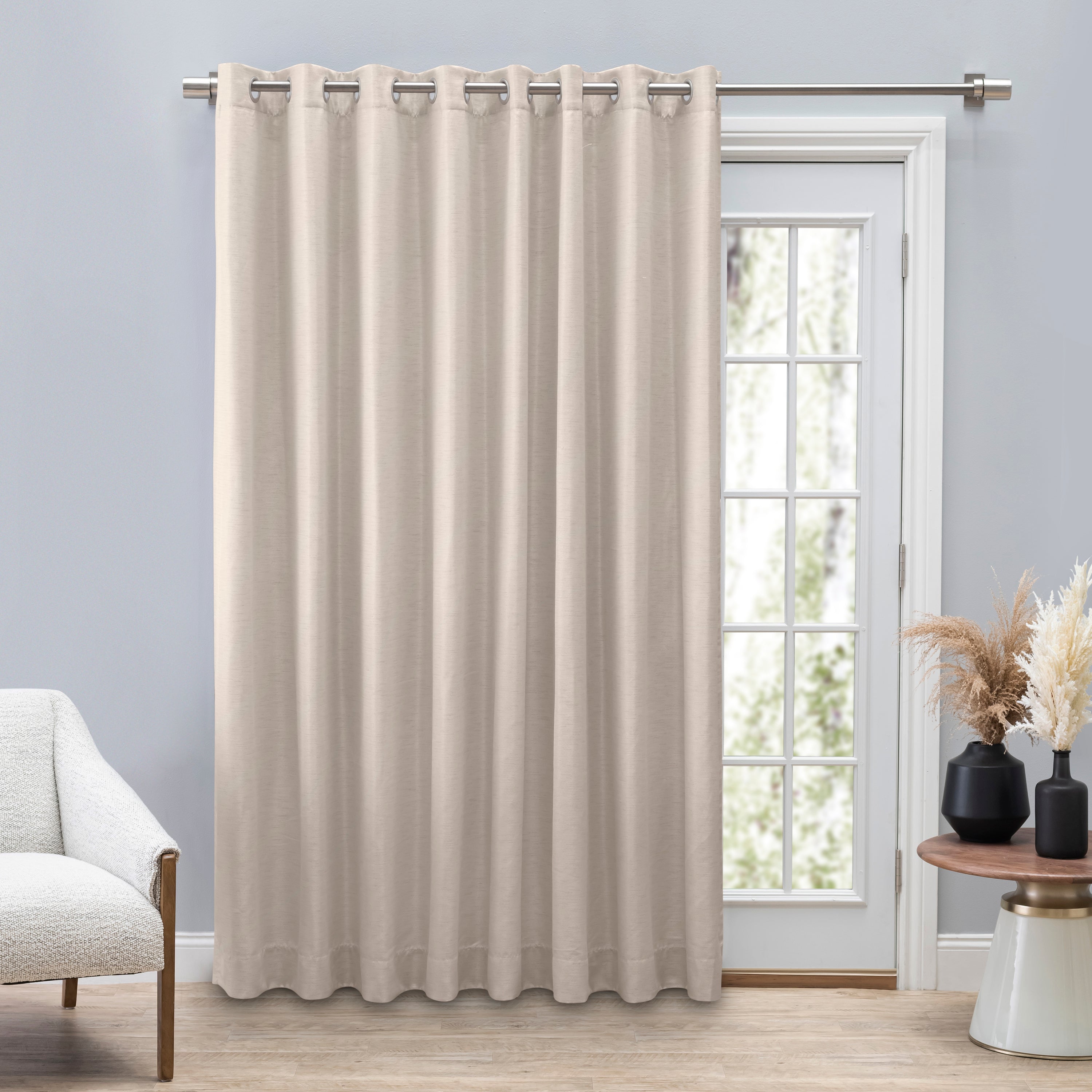 Ricardo Grasscloth Lined Patio Panel - Thumbnail 5