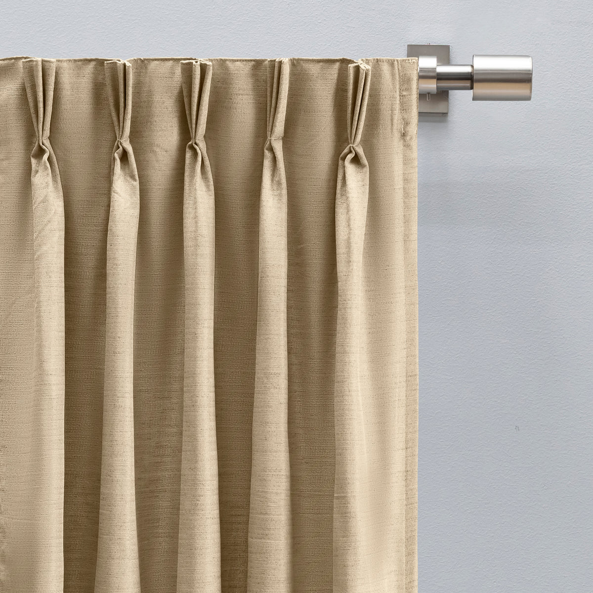 Grasscloth 2/Way Pinch Pleated w/Back Tabs Patio Panel