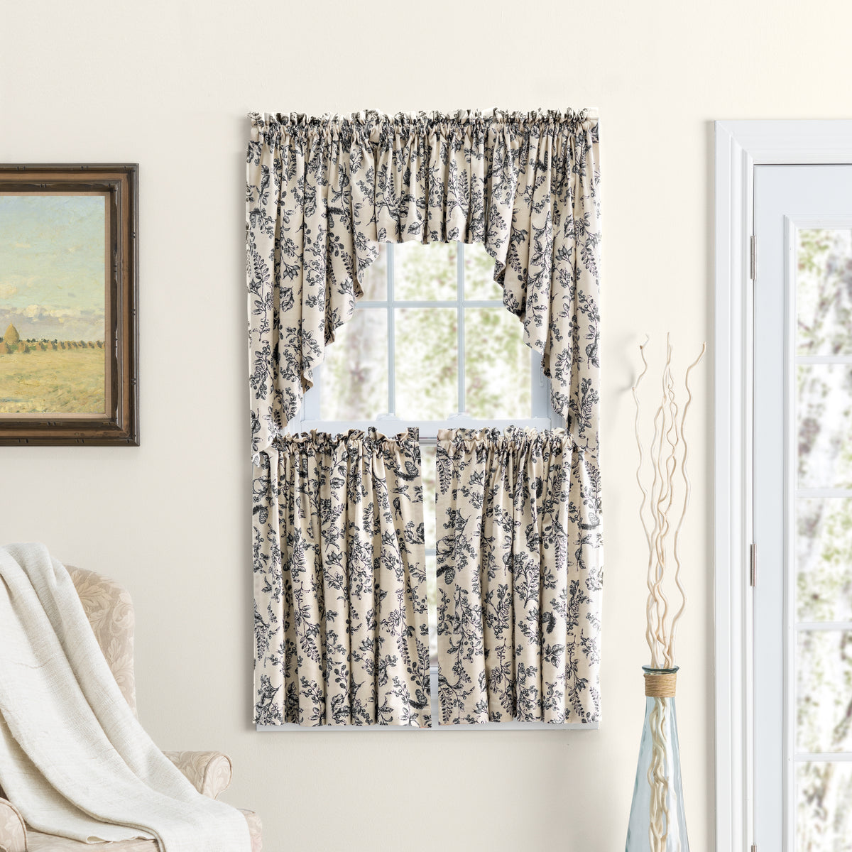 Waverly Gardens Rod Pocket Tier Pair