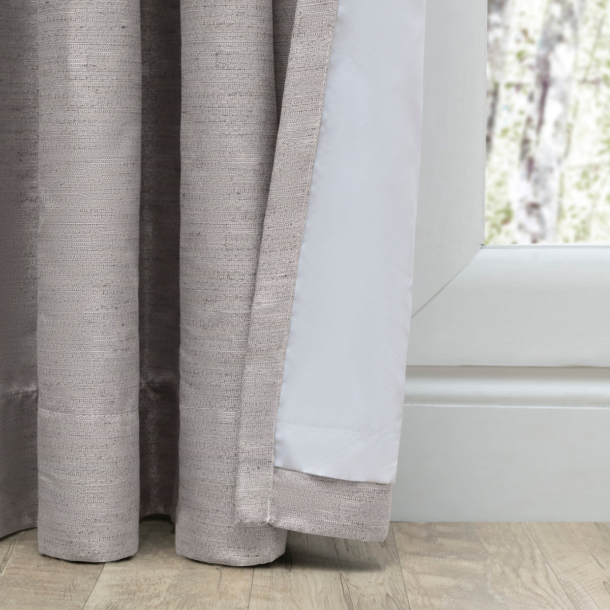 Grasscloth 2/Way Pinch Pleated w/Back Tabs Patio Panel