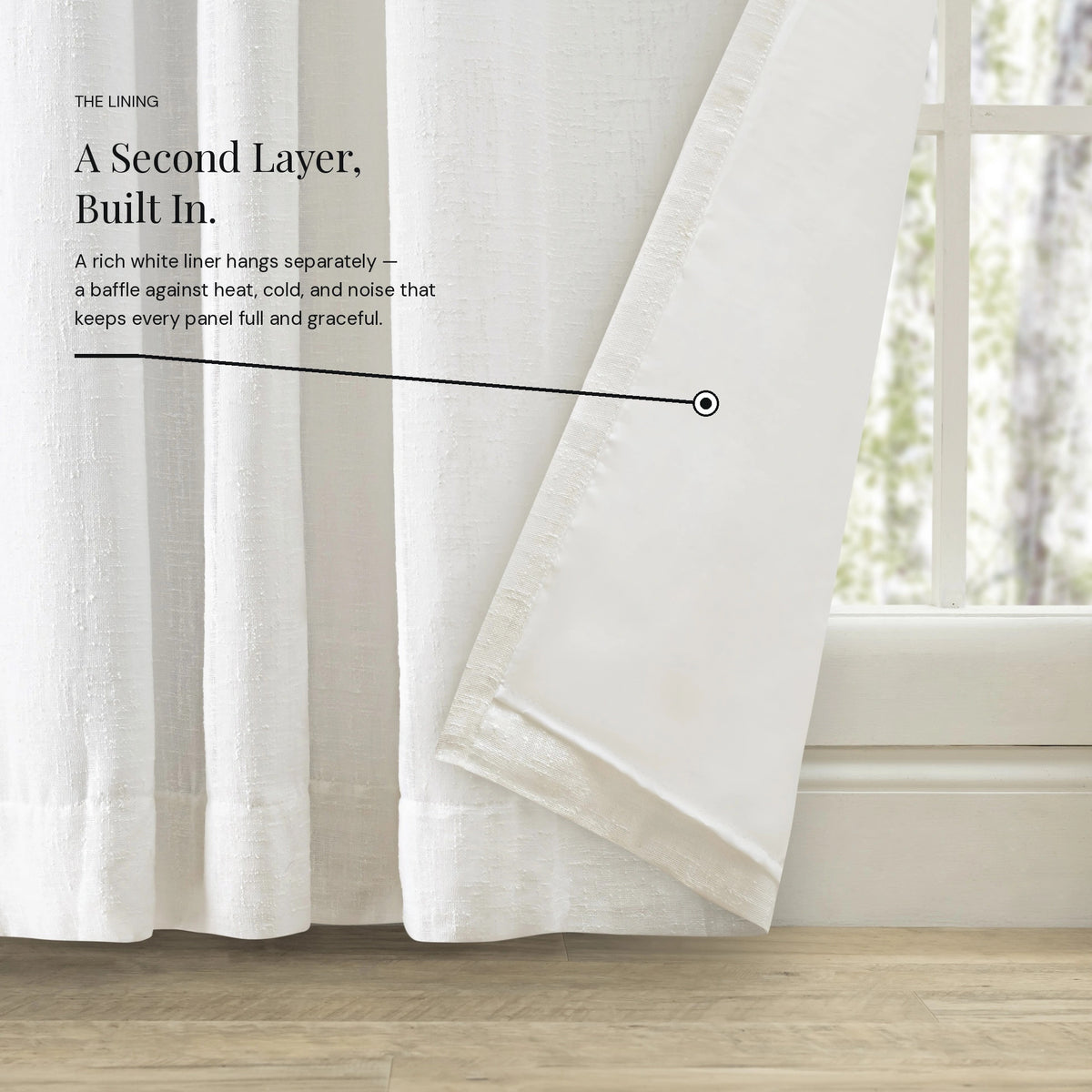 New Castle Lined Grommet Panel