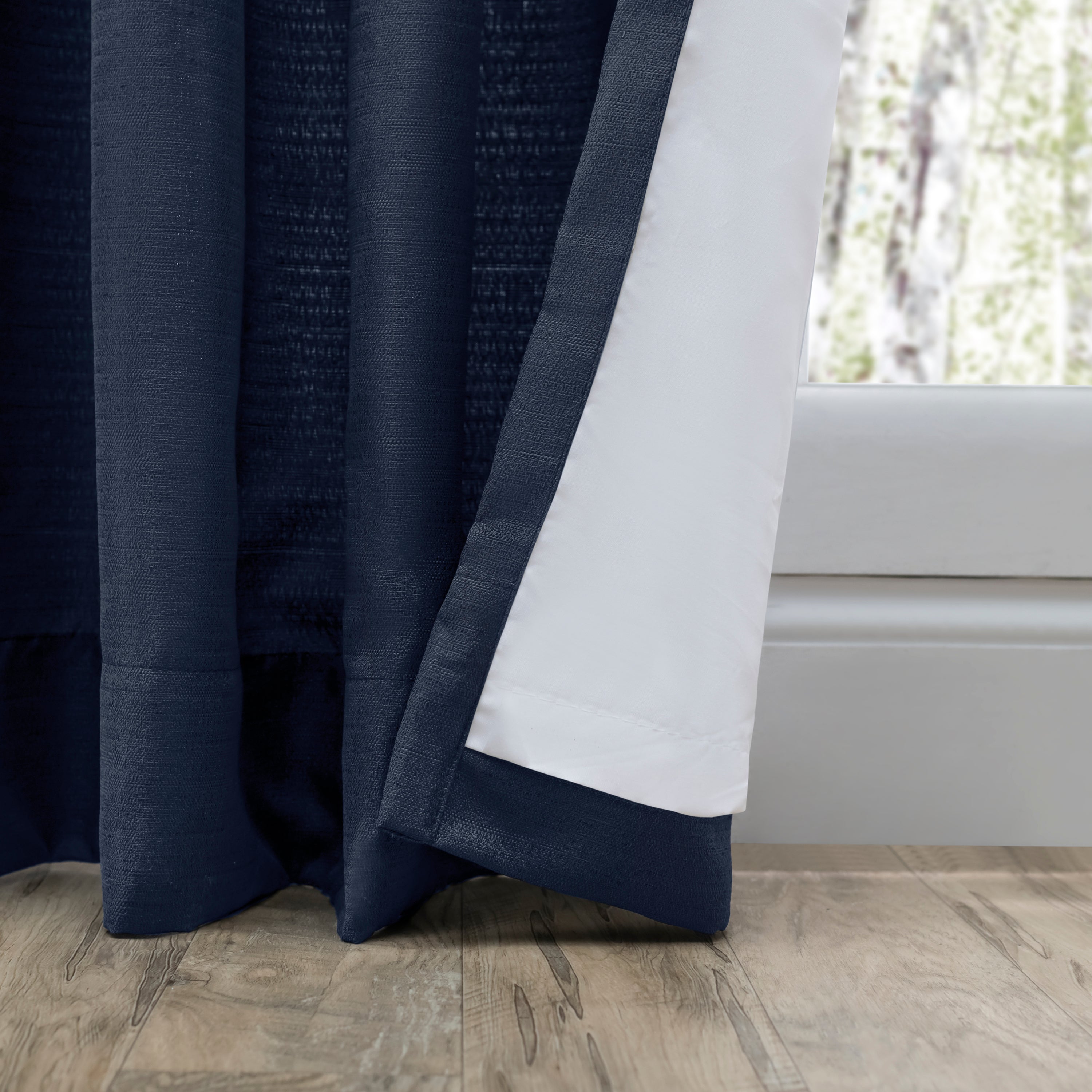 Grasscloth Lined Grommet Patio Panel w/Wand