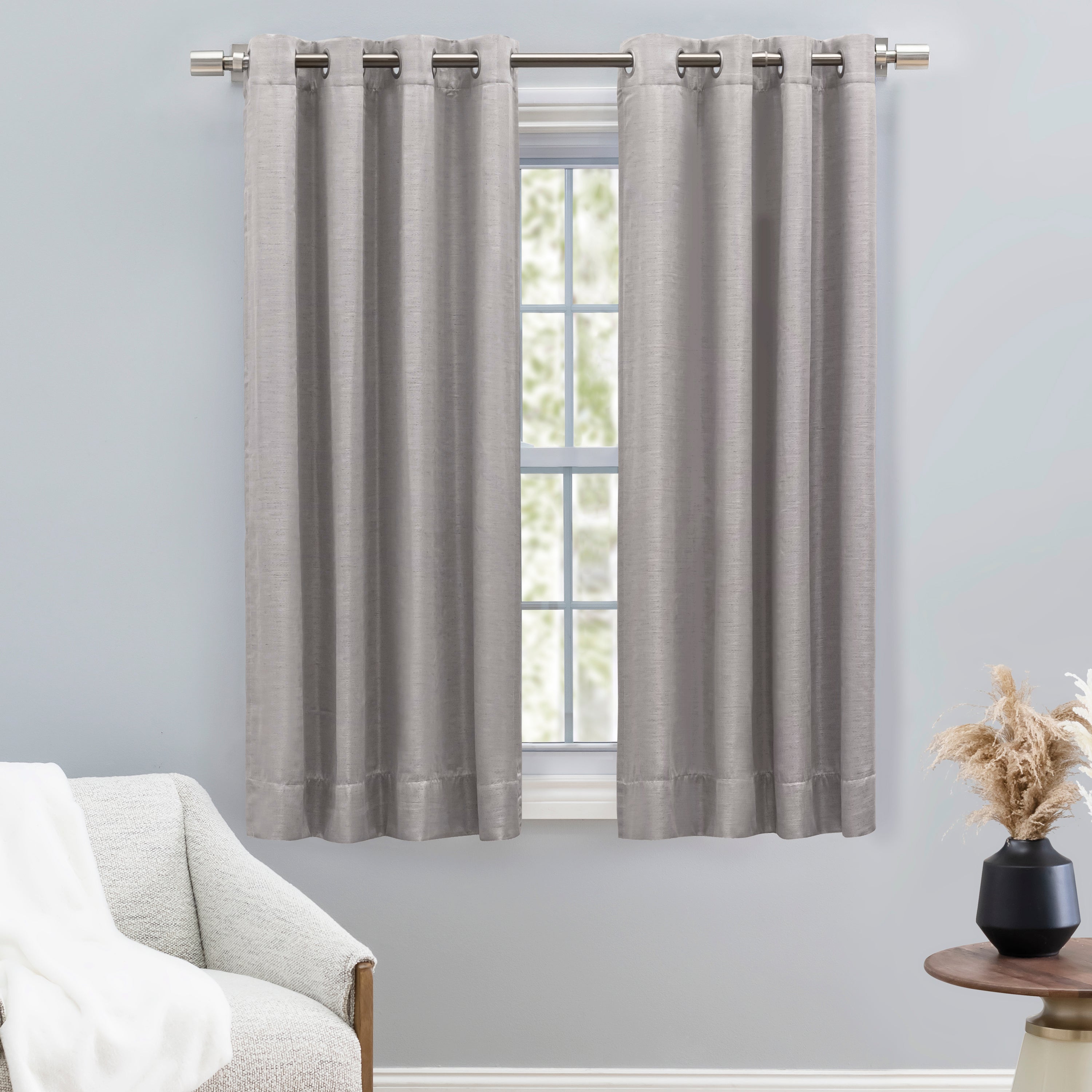 Ricardo Grasscloth Lined Patio Panel - Thumbnail 4
