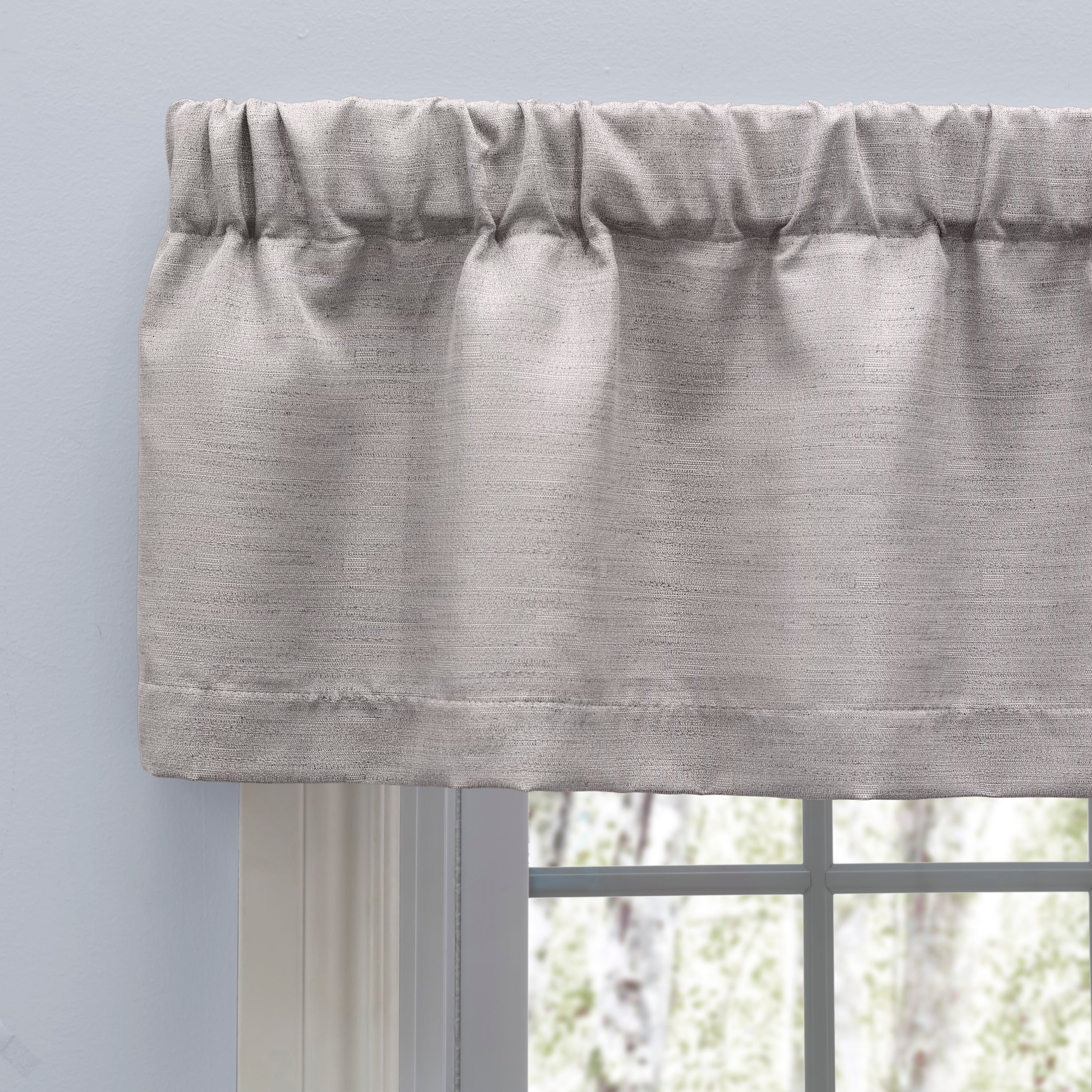 Grasscloth Lined Valance w/3" Rod Pocket