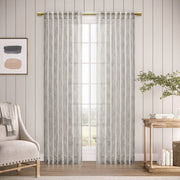 Sheer Leaf Rod Pocket w/Back Tabs Panel