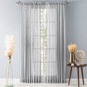 Striped Lace 3" Rod Pocket (No Header) Panel