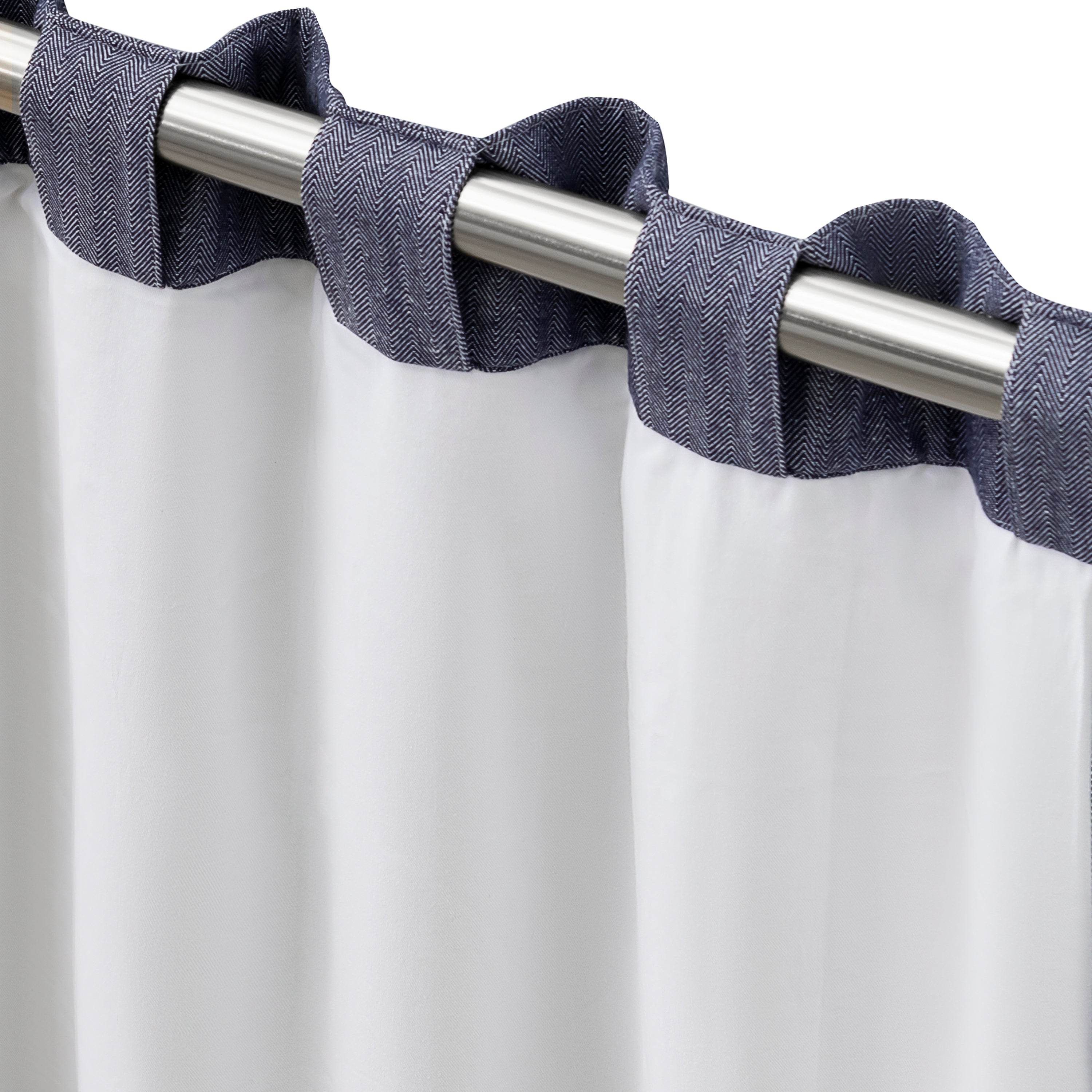 Chevron 80C/20P Sustainable Triple Lined Rod Pocket w/Back Tabs Patio Panel