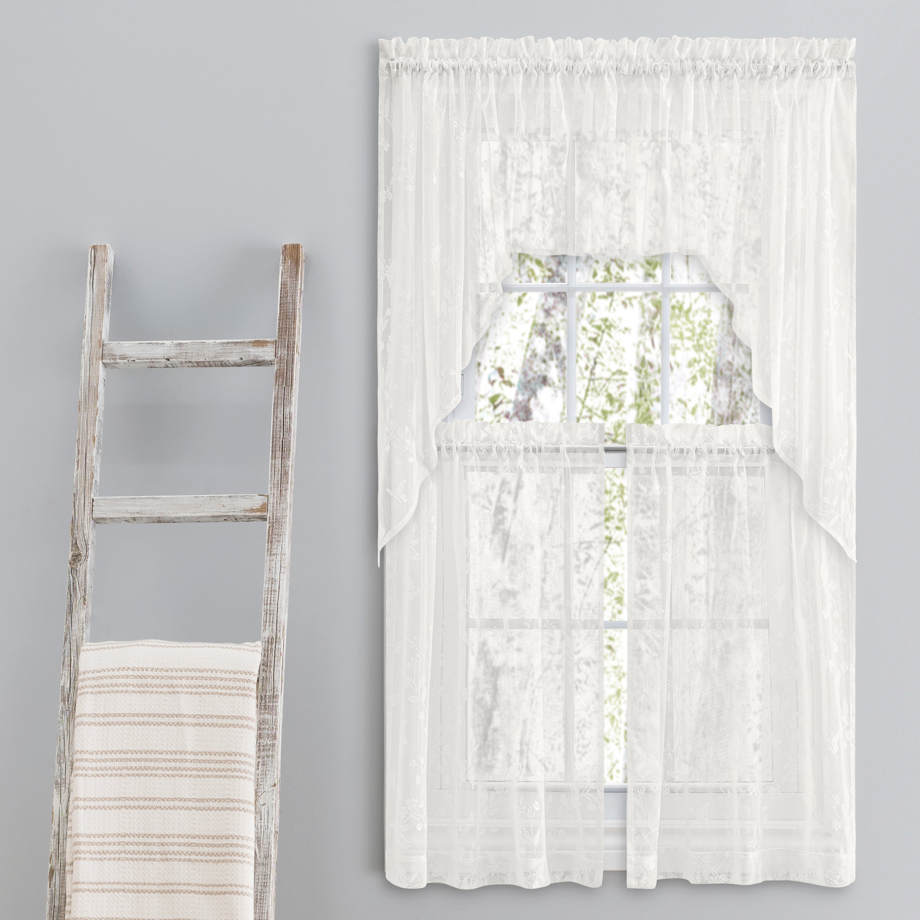 Isabella Lace Rod Pocket Tier Pair