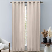Grasscloth Lined Grommet Panel w/Wand
