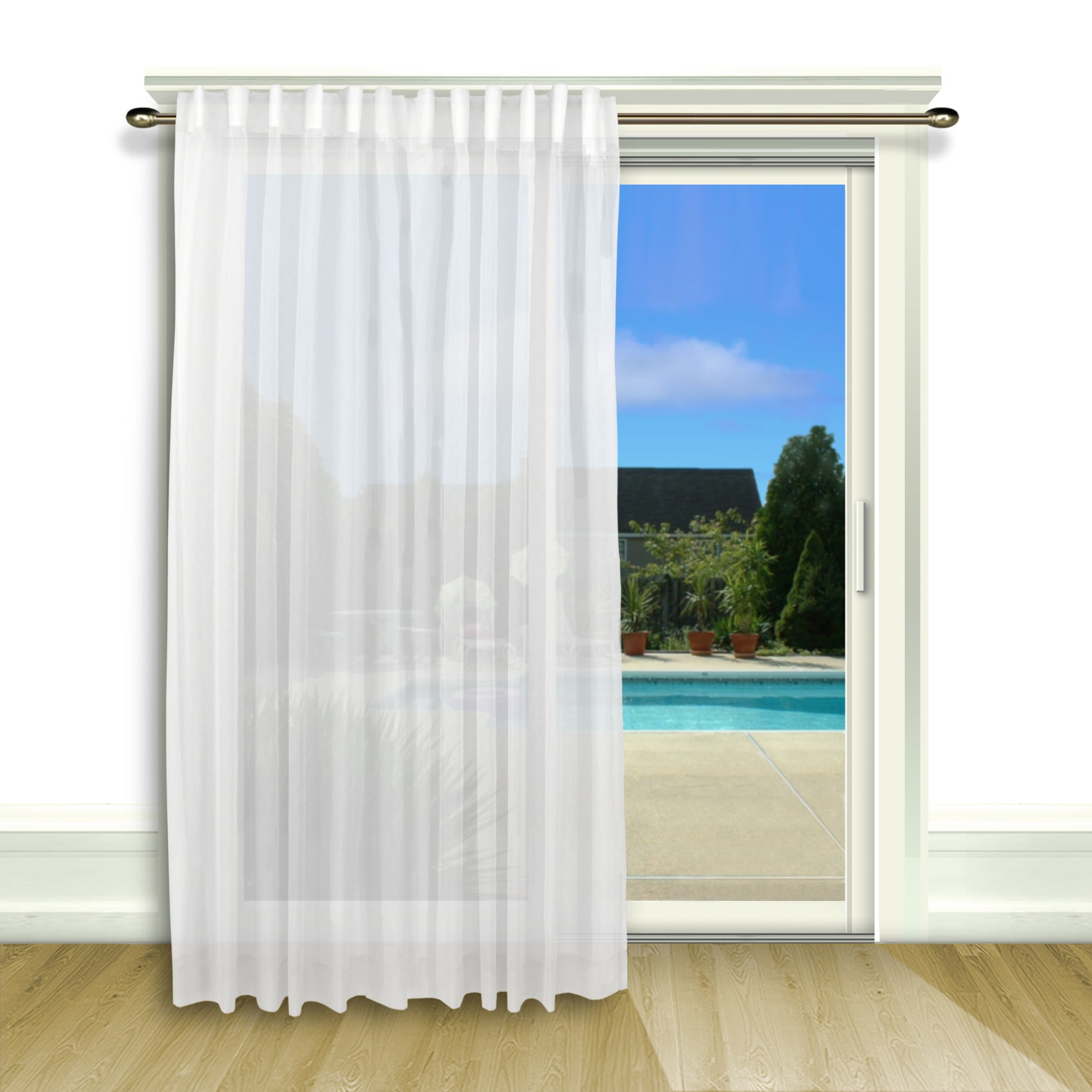 Lucerne Wanda Pleat Patio Panel w/Wand