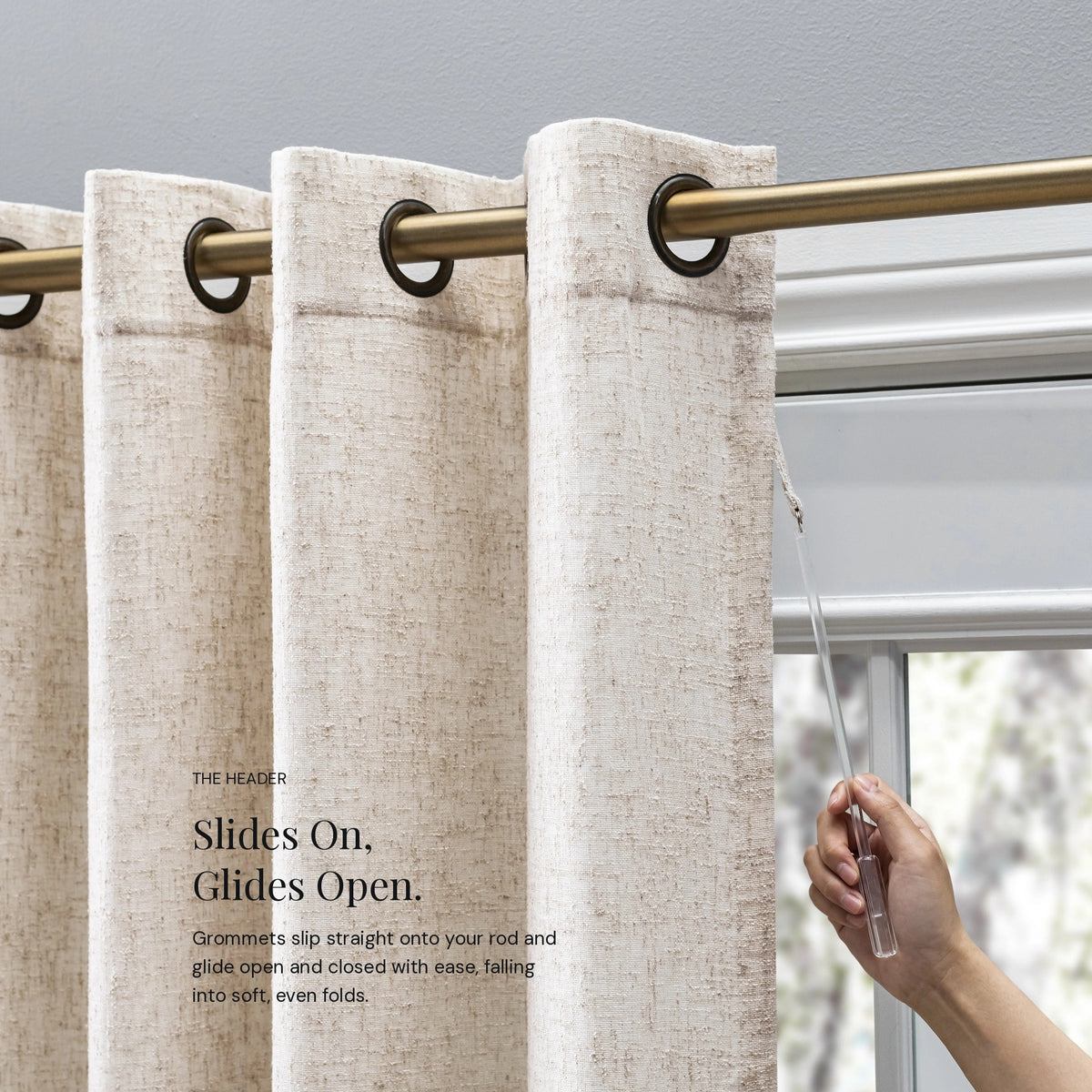 New Castle Lined Grommet Panel