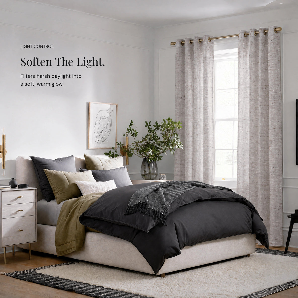 New Castle Lined Grommet Panel