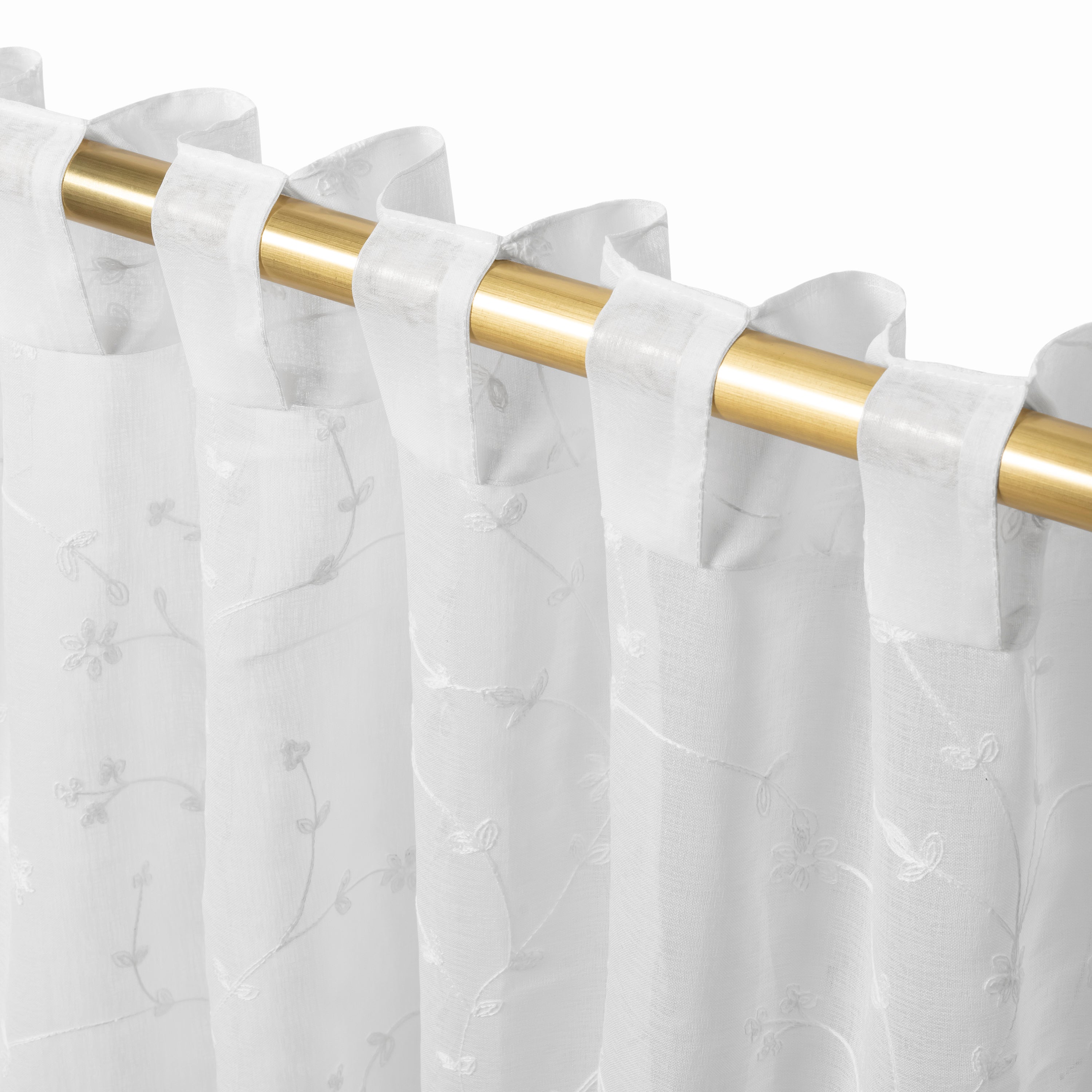 Ricardo Sheer Blossom Rod Pocket with Back Tab Panel