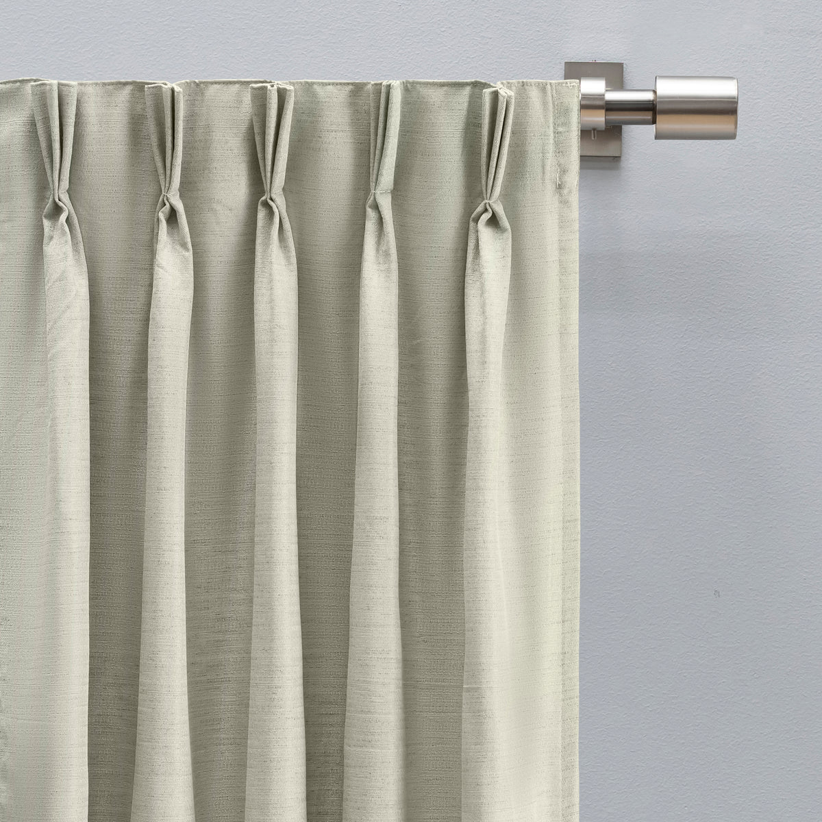 Grasscloth 2/Way Pinch Pleated w/Back Tabs Pair