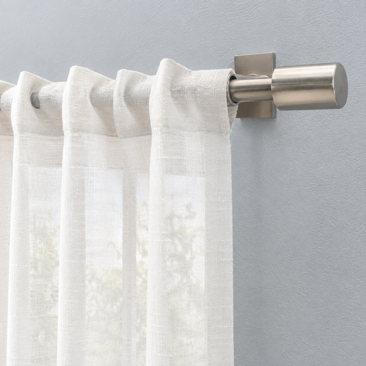 Shannon Sheer Linen Crescent Valance
