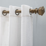 Shannon Sheer Linen Grommet Patio Panel w/Wand