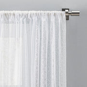 Striped Lace 3" Rod Pocket (No Header) Panel