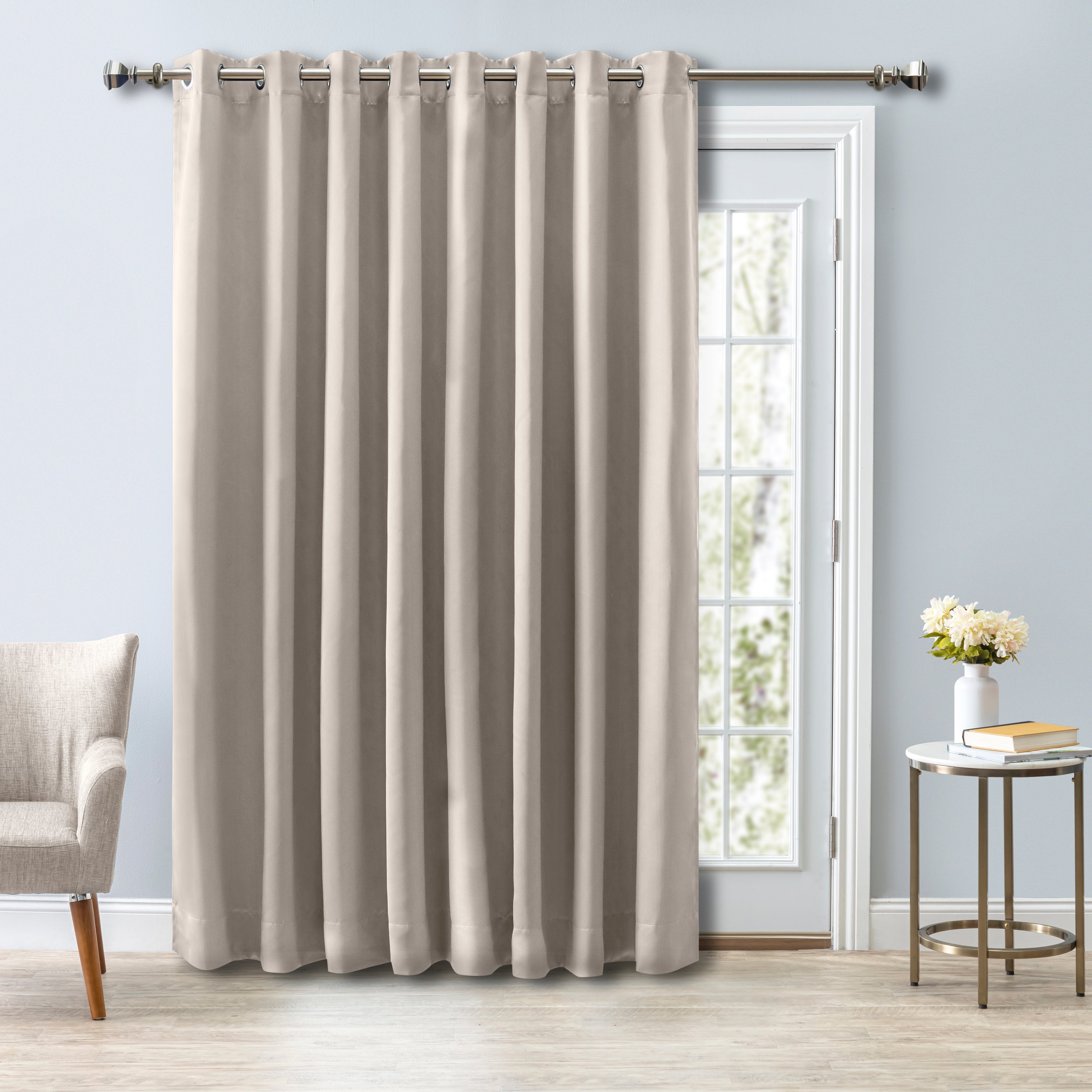 Ultimate Black Out Grommet Patio Panel w/Wand