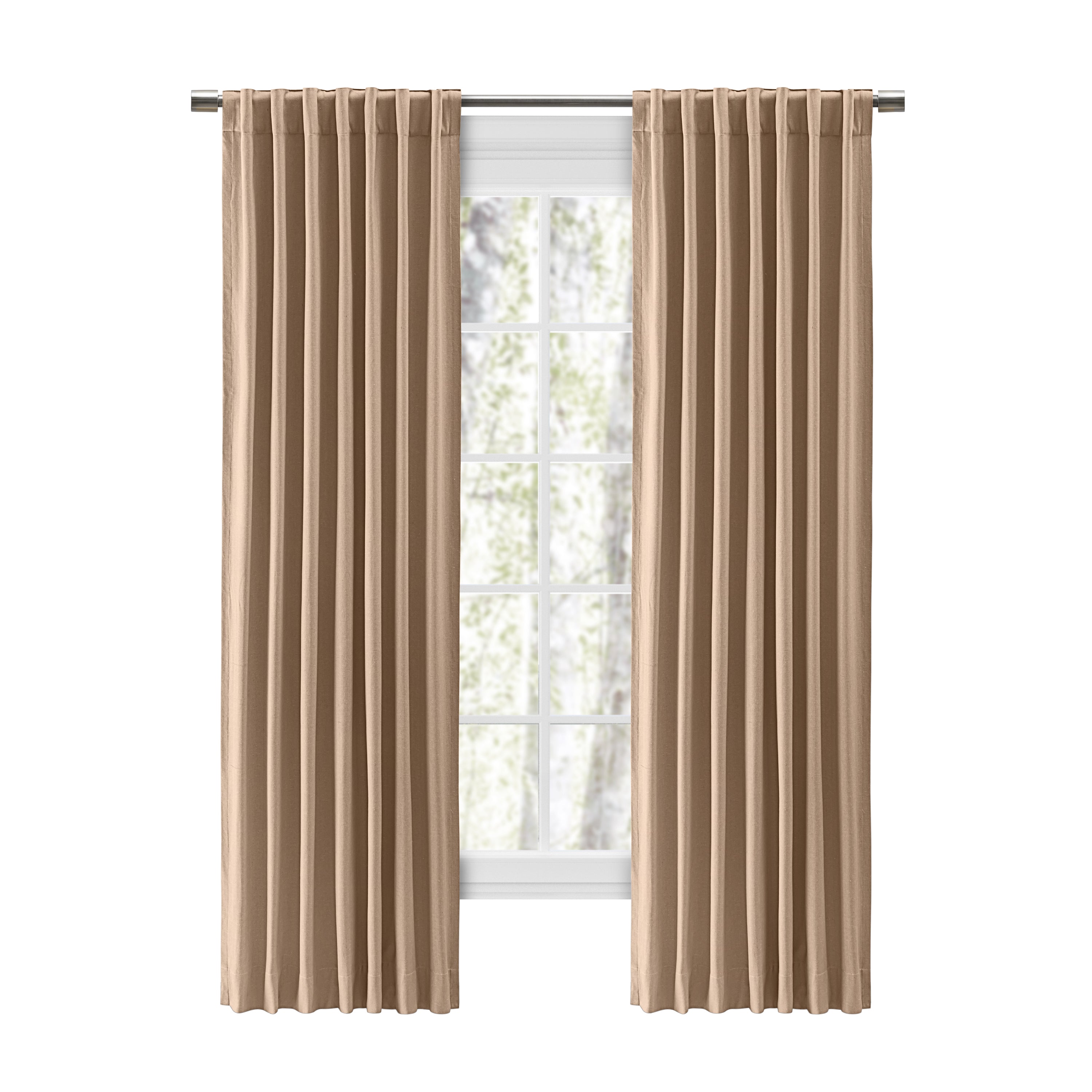 Chevron 80C/20P Sustainable Unlined Rod Pocket w/Back Tabs Panel
